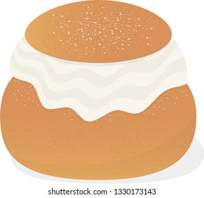 Traditional Swedish Semla