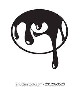 Traditional sweet dessert - donut with icing. Vector illustration.