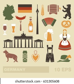 Símbolos culturales, arquitectónicos y gastronómicos tradicionales de Alemania