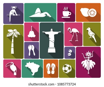 Traditional symbols of culture and the nature of Brazil