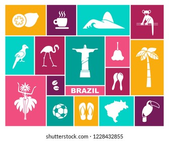 Traditional symbols of culture and the nature of Brazil