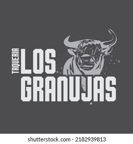Traditional tacos cart logo, art vector.