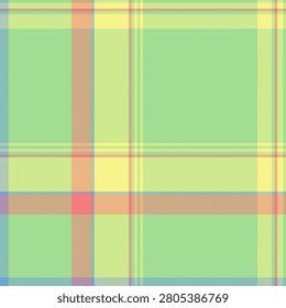 A traditional tartan plaid pattern with a balanced check structure and green and yellow tones. The seamless textile background recreates a woven fabric look with a natural decorative character.