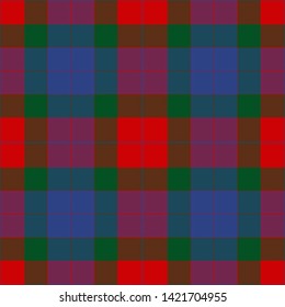 The Traditional Tartan of the Scottish Clan Mar. Seamless pattern for fabric, kilts, skirts, plaids