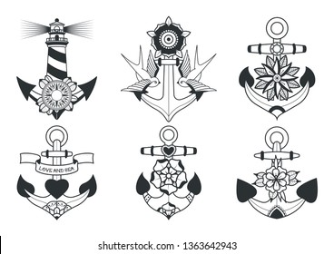 Anchor Tattoo Images Stock Photos Vectors Shutterstock