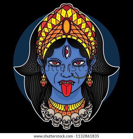 traditional tattoo kali, vector EPS 10