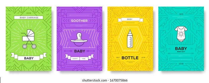 Traditional template of flyer, magazines, posters, book cover, banners. Wild life outline invitation concept background. Layout quality modern pages. Animal  thin line brochure cards set Exotic 