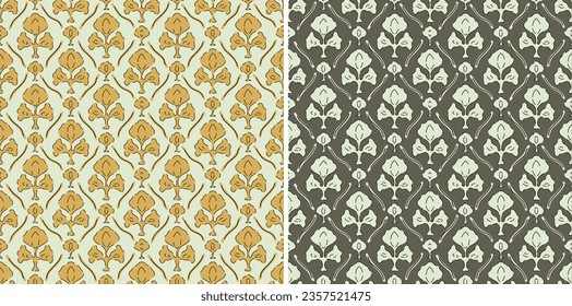 Traditional Textile block print Pattern ,Ajrakh, Ikat, batik print Pattern, abstract Hand Block Print background digital printing textile pattern.