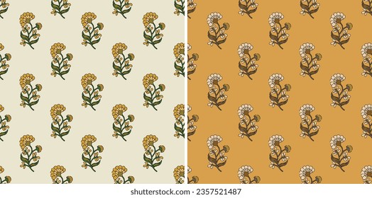 Traditional Textile block print Pattern ,Ajrakh, Ikat, batik print Pattern, abstract Hand Block Print background digital printing textile pattern.