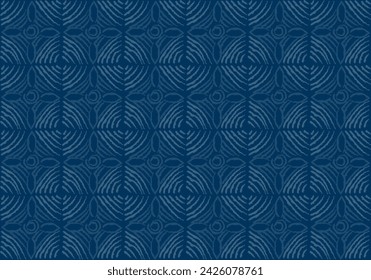 Traditionelles Textilblock-Druckmuster. Liniendesign-Muster. Batik-Design. EPS-Dateiformat.