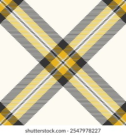 Traditional textile fabric vector, everyday texture plaid pattern. Short background check tartan seamless in sea shell and grey colors.