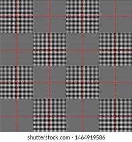 Traditional textured checkered print pattern for coat, suit, jacket etc. 