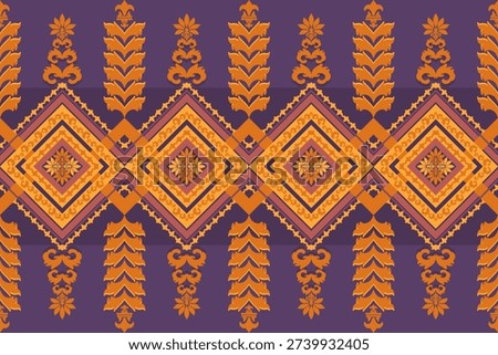 Traditional Thai art patterns are distinguished by ancient decorative motifs and geometric textile elements in a classic floral style.