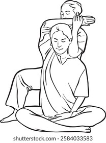 Traditional Thai body massage relaxation  