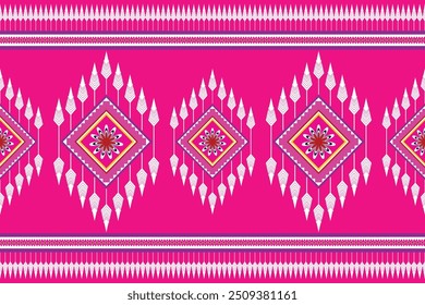 Traditional Thai fabric pattern This intricate design showcases Thailand's
