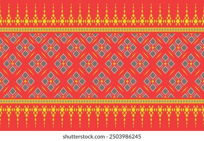 Traditional Thai fabric patterns created in Illustrator