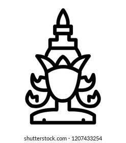 A traditional thai face avatar of female