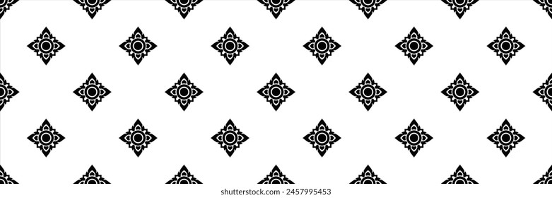 traditional thai pattern design illustration 