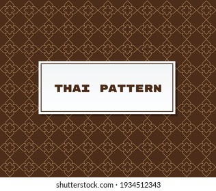 Traditional thai pattern illustration vector