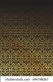 Traditional Thai style pattern background vector