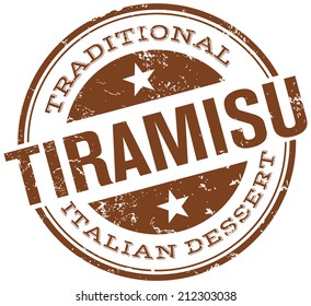 traditional tiramisu stamp