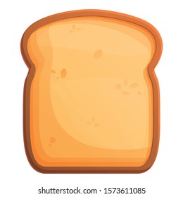Traditional toast icon. Cartoon of traditional toast vector icon for web design isolated on white background