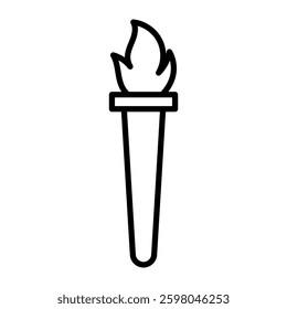 Traditional Torch Illuminating the Night of Ramadan