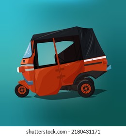 Traditional transportation taxi car design vector illustration