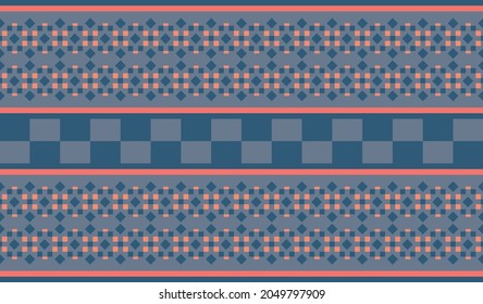 Traditional tribal pattern in ethnic style seamless pattern. Geometric ornaments with abstract shapes for print, fabric, textile, t-shirt, interior, poster, package, wallpaper. Vector illustration.