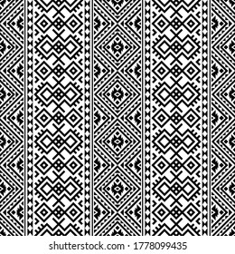 Traditional tribal pattern vertical background design vector