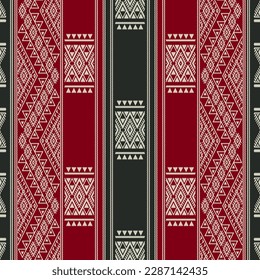 Traditional Tunisian embroidery pattern, seamless vector  composition