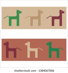 traditional turkish carpet pattern, vector