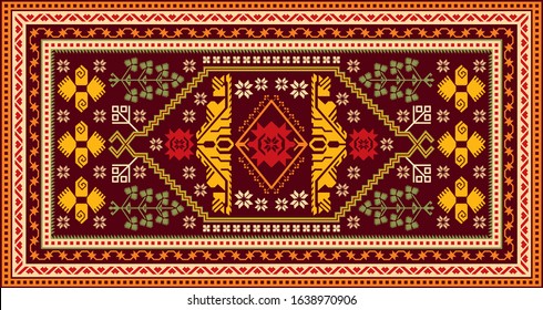 Traditional Turkish Carpet, Rug Motifs
