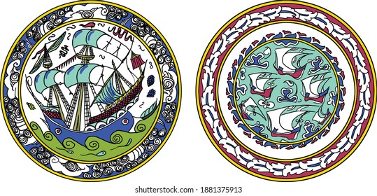 Traditional Turkish ornament seamless for your design. Floral Ornamental pattern. Iznik . Vector.