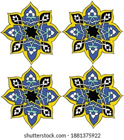 Traditional Turkish ornament seamless for your design. Floral Ornamental pattern. Iznik . Vector.