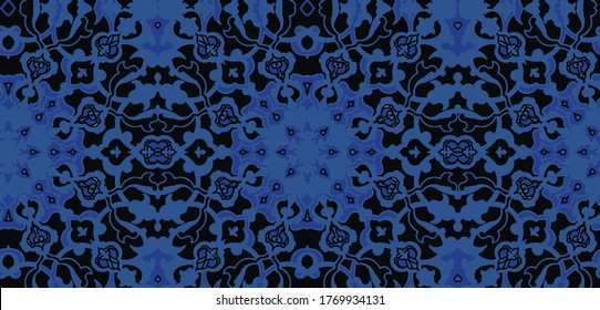 Traditional Turkish Ottoman Floral seamless vector for  pillow, tile, geometric motifs, ethnic shapes, mixed on grunge gray background . antique effect trendy modern carpet, rug, flooring pattern 