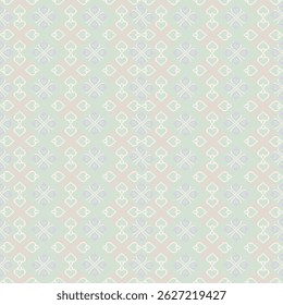 Traditional Ukrainian cross-stitch Detailed vector Illustration for textile printing design, on pixels pastel colors tones