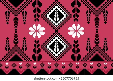 Traditional Ukrainian
Cross-Stitch Embroidery - Detailed Vector
Illustration for Textile Print Design