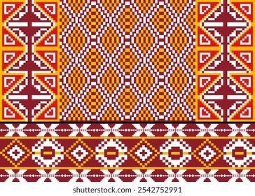 Traditional Ukrainian
Cross-Stitch Embroidery - Detailed Vector
Illustration for Textile Print Design