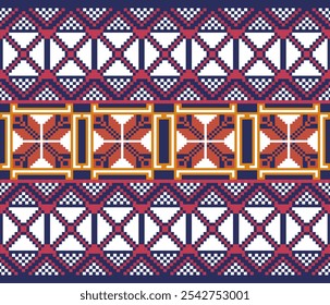 Traditional Ukrainian
Cross-Stitch Embroidery - Detailed Vector
Illustration for Textile Print Design