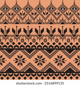 Traditional Ukrainian Textile Print Design