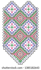 Traditional Uyghur Cross Stitch vector