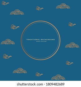 Traditional Vector Background with Korean Style