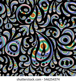 Traditional vector gothic damask background. Seamless background doodle ornament pattern. Abstract arabesque background for greeting card, presentation or wedding invitations.