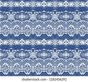 Traditional vector ornament in Scandinavian style. Stylized flowers and plants.  lace strips. Turkish folk print. Spanish pottery. Ethnic background. Mediterranean seamless  wallpaper.