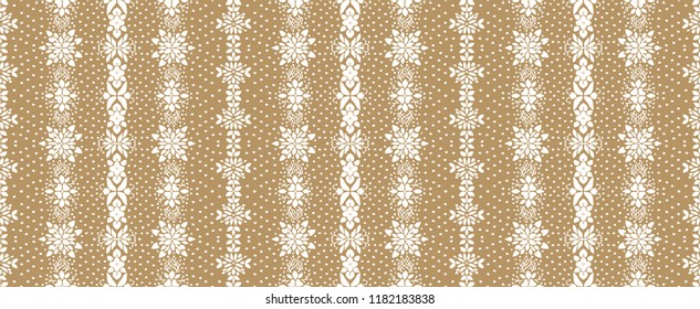 Traditional vector ornament in Scandinavian style. Stylized flowers and plants.  lace strips. Turkish folk print. Spanish pottery. Ethnic background. Mediterranean seamless  wallpaper.