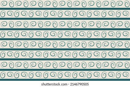 Traditional vector pattern with hand drawn swirl elements. Suitable for design template.