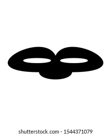 Traditional Venetian Carnival Mask Flat Icon