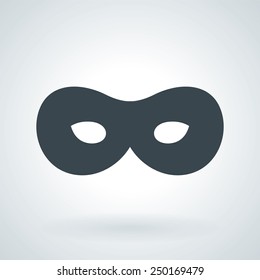 Traditional Venetian Carnival Mask Flat Icon