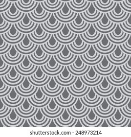 traditional wave seamless pattern, vector